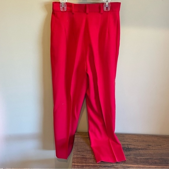 Vintage Louben Two Piece Wool Suit Red Size 6 - Picture 7 of 10